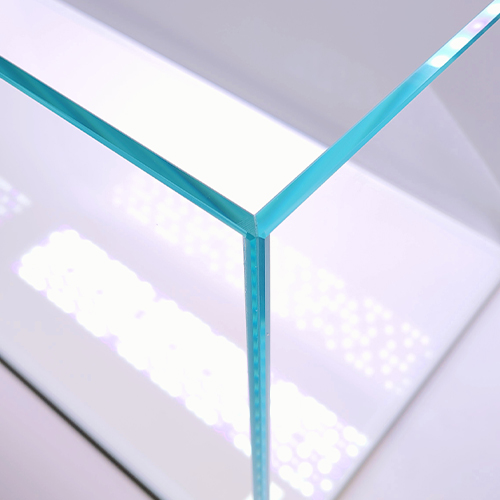 80x40x40h 8mm Ultra Clear 45 Derece Rodajlı Akvaryum