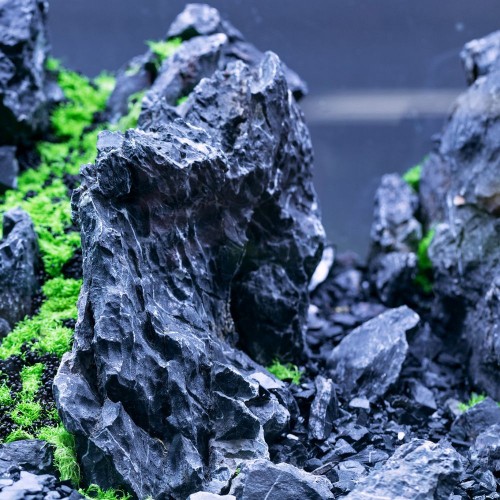 Black Seiryu Stone 5kg - Akvaryum Dekorasyon Kayası