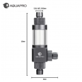 AQUAPRO External Inline CO₂ Karbondioksit Diffuser (12/16mm) Hortum Arası Difüzör
