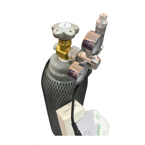 Profesyonel Bitkili Akvaryum Co₂ Sistemi Hazır Set - 2.5lt Çelik Co2 Tüpü(Dolu) + Zrdr Solenoid Regülatör + Aquario Tiny Difüzör