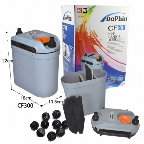 Dophin CF-300 Mini Dış Filtre – 300 L/S Sessiz ve Güçlü Akvaryum Filtre