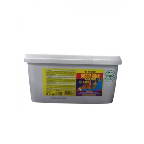Tropical Discus Gran D-50 Plus Baby 3L – Discus Yavrusu Granül Yemi