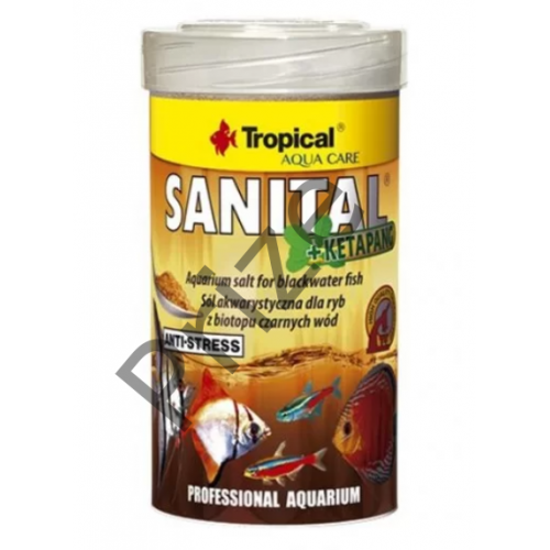 Tropical Sanital +Ketapang 100ml/120gr Akvaryum Tuzu