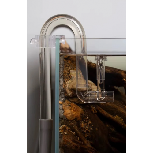 AQUAPRO Plastic Skimmer Flow Set 12 mm – Şeffaf Plastik Dış Filtre Skimmerlı Emiş & Basış Borusu